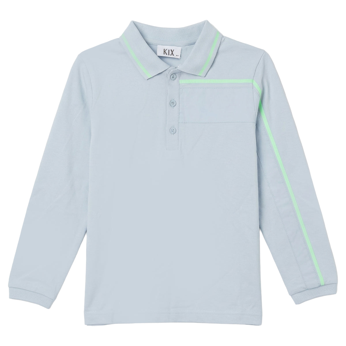 KIX COMBO FABRIC L/S POLO