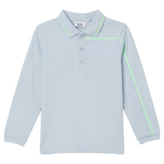 KIX COMBO FABRIC L/S POLO