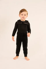 LITTLE PARNI 2PC VELOUR OVERALL SET