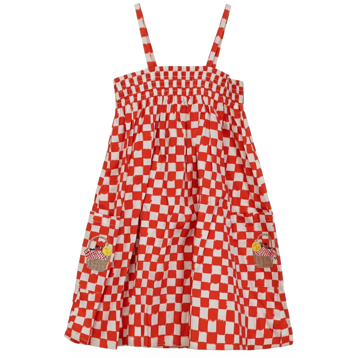 KIX PICNIC GINGHAM SMOCKED JUMPER