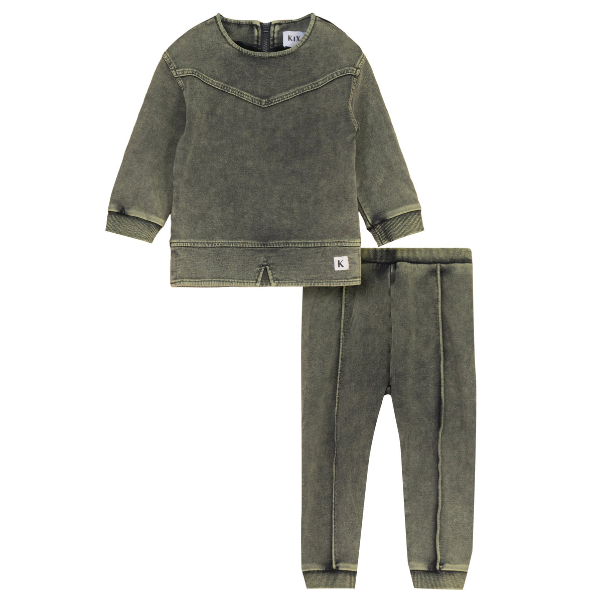 KIX 2PC WASHED RAW EDGE SET
