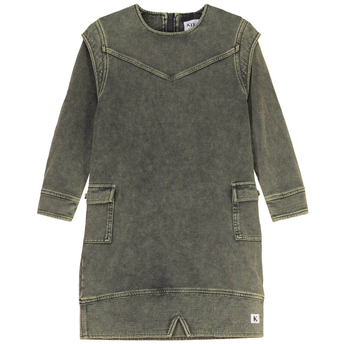KIX WASHED RAW EDGE SWEATDRESS