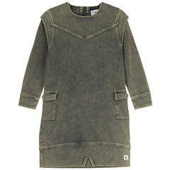 KIX WASHED RAW EDGE SWEATDRESS