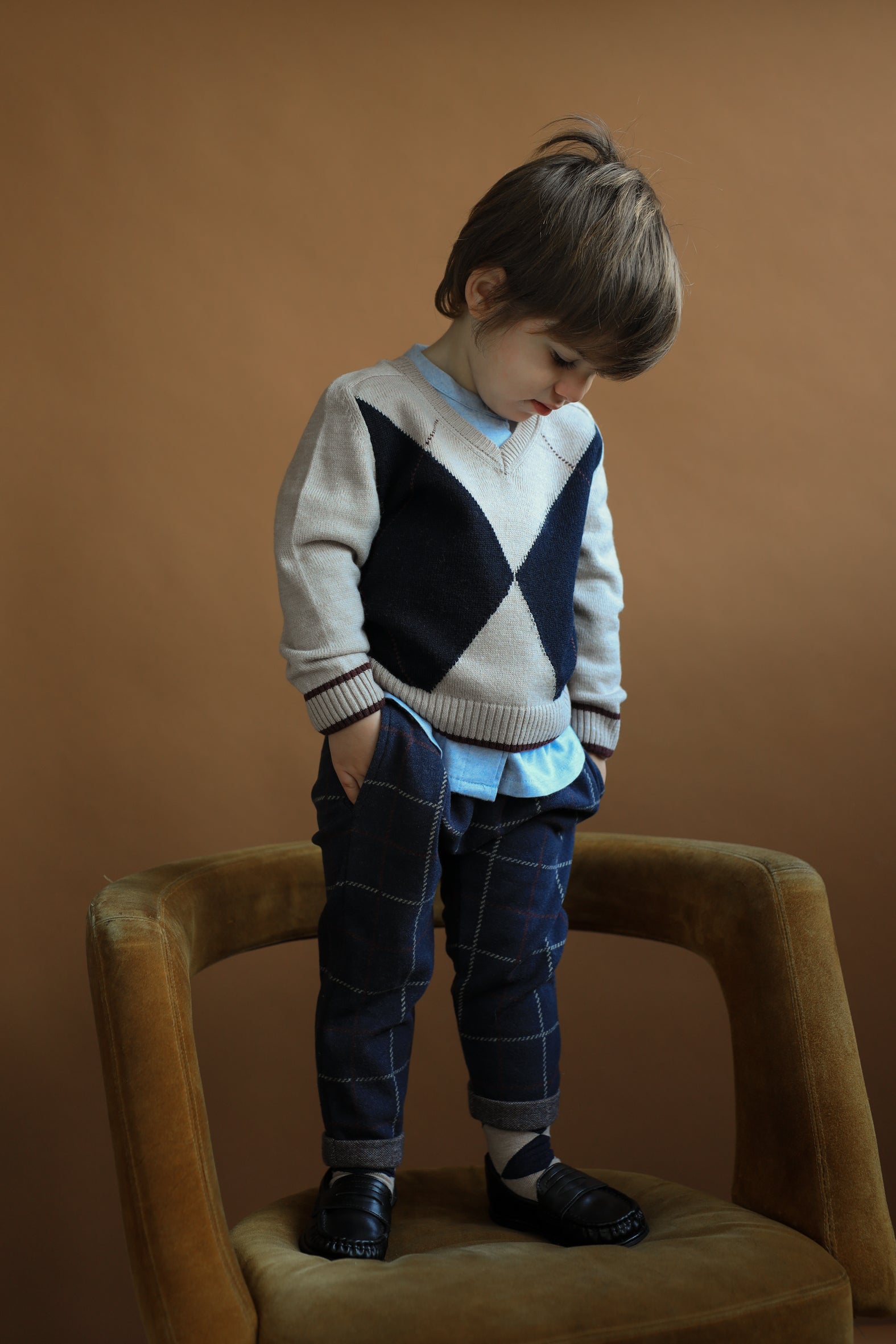 1+IN THE FAMILY ARGYLE SWEATER