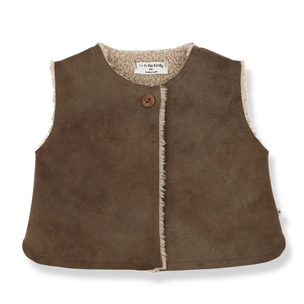 1+IN THE FAMILY SUEDE FEEL VEST