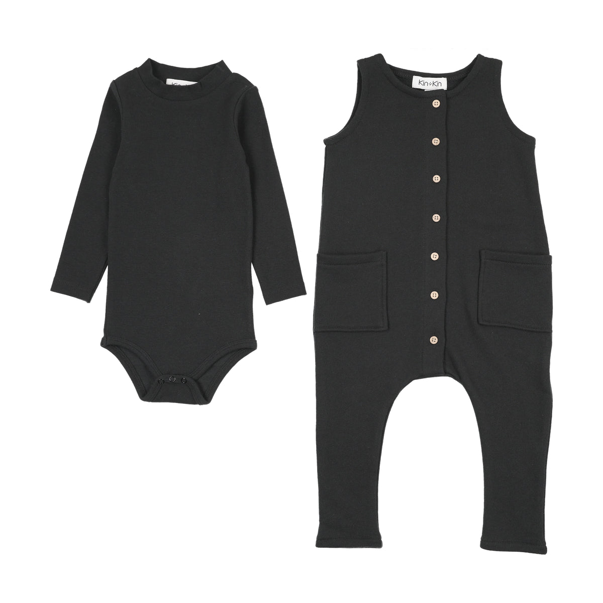 KIN KIN 2PC ONESIE WITH JUMPSUIT