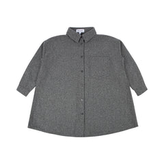 KIN KIN LONG SLEEVE SHIRT WOOL DRESS