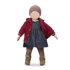 1+ IN THE FAMILY 2PC HOODED CARDIGAN WITH BEANIE