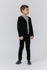 KIPP 2PC VELVET BLAZER WITH SLIM VELVET PANT