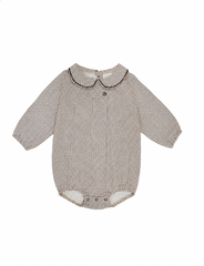MADELEINE 2PC CHECKED SHIRT (WITH SNAPS) WITH OVERALL ROMPER