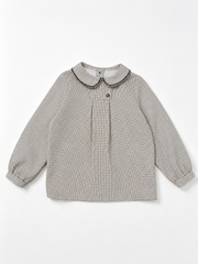 MADELEINE 2PC CHECKED SHIRT WITH OVERALLS