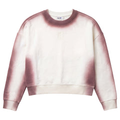 KIX TEEN 2PC FADE EFFECT SWEATSHIRT WITH DENIM PANELED MIDI SKIRT