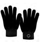 KARL LAGERFELD GLOVES WITH BRANDED RUBBER