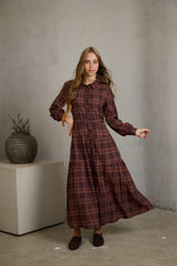 HEV PLAID SHIRT DRESS