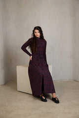 HEV 2PC MESH TOP WITH PRINT SKIRT SET