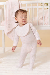 KIPP BABY 2PC FLYING RIBBONS FOOTIE AND HAT SET