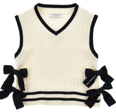 PHILOSOPHY  SIDE BOWS KNIT VEST