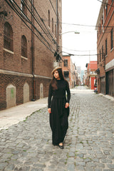 URBAN EDGE 2PC KNIT CARDIGAN WITH KNIT COMBO MAXI ROBE