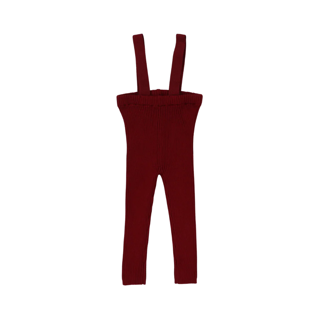 LIL LEGS KNIT LONG SUSPENDER LEGGINGS