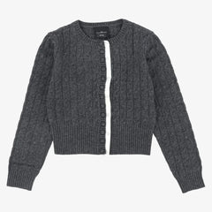 JOHN RICHMOND CABLE BUTTON DETAIL CARDIGAN