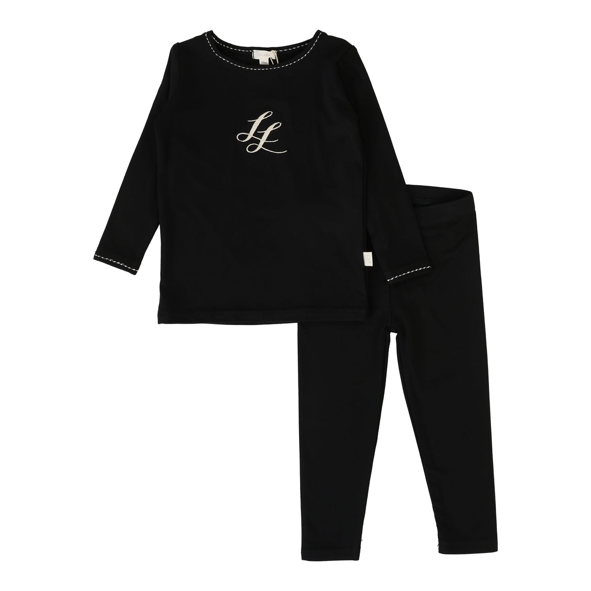 LIL LEGS 2PC EMBLEM PJ LOUNGE SET