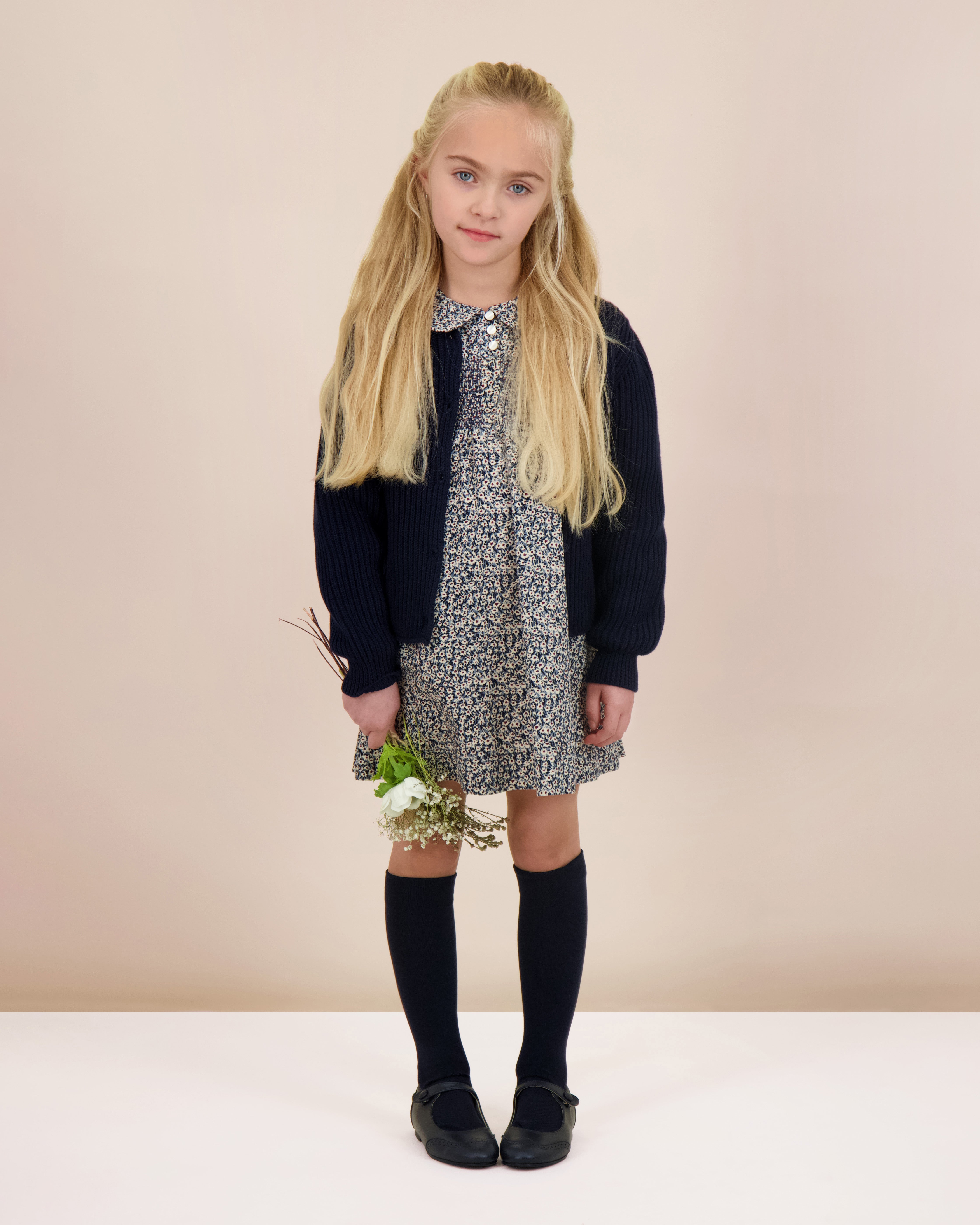 ANALOGIE DAISY FLORAL SMOCKED DRESS