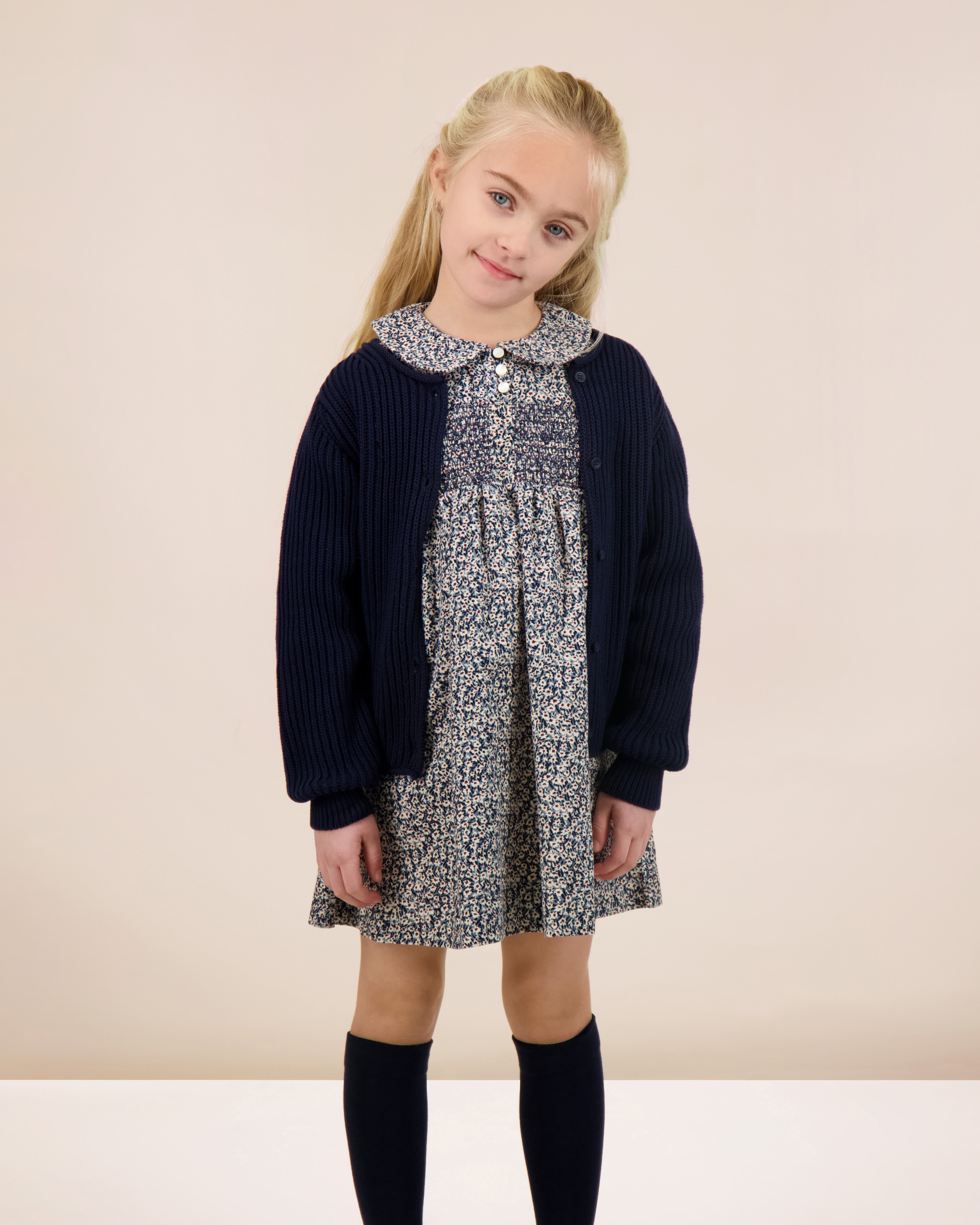 ANALOGIE DAISY FLORAL SMOCKED DRESS