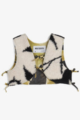 WOLF & RITA FUR PRINT SHORT VEST