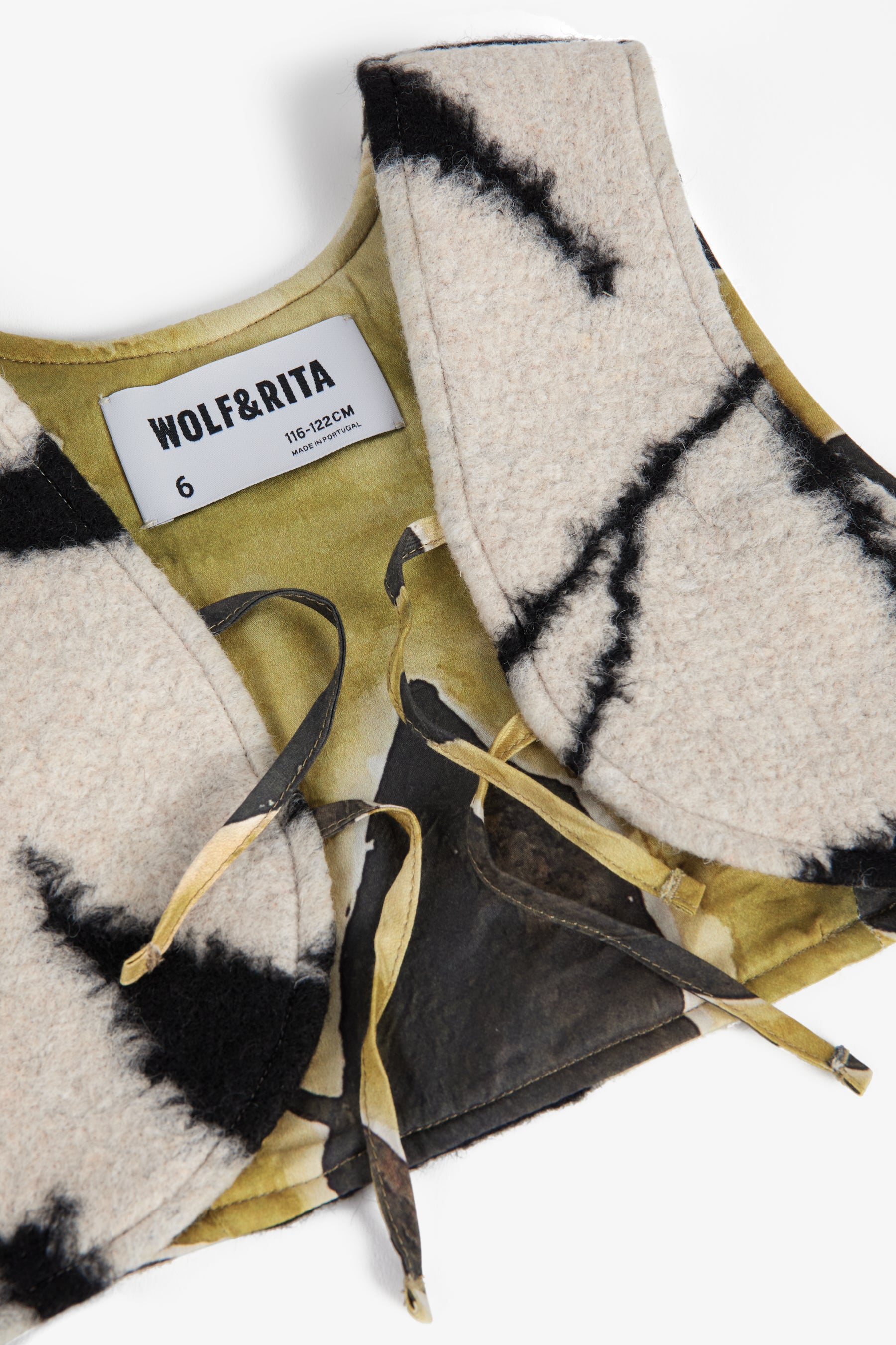 WOLF & RITA 2PC FUR PRINT VEST AND SKIRT SET