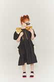 LITTLE CREATIVE FACTORY PUFF SLEEVE SIDE POCKETS DRESS