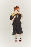 LITTLE CREATIVE FACTORY PUFF SLEEVE SIDE POCKETS DRESS