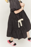 LITTLE CREATIVE FACTORY PUFF SLEEVE SIDE POCKETS DRESS