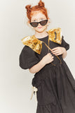 LITTLE CREATIVE FACTORY PUFF SLEEVE SIDE POCKETS DRESS