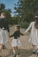 JOUET PETER PAN COLLAR WITH COLORED BUTTONS TAFFETA DRESS