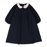 ANALOGIE PUFF SLEEVE POPELIN 3/4 SLEEVE DRESS