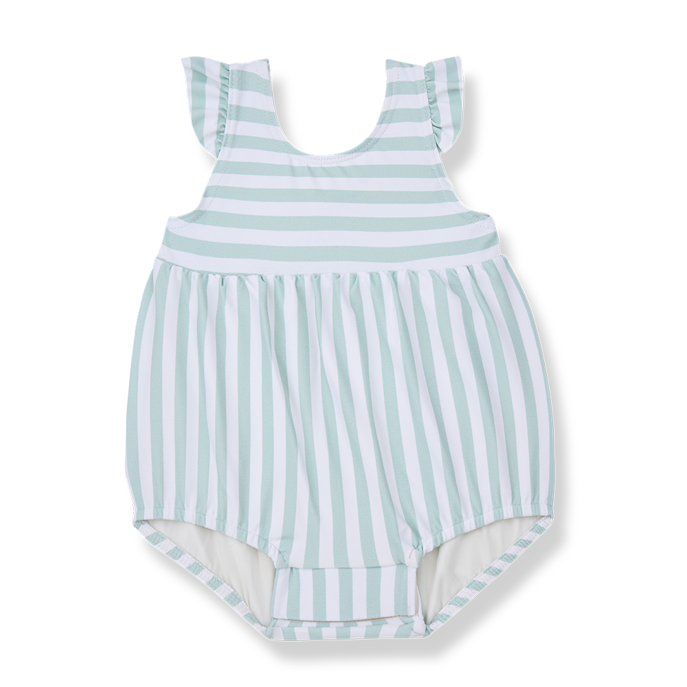 1+ IN THE FAMILY LLOSETA RUFFLE AND STRIPE SWIMSUIT