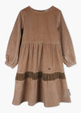 LMN3 RUCHED INSET TIERED DRESS