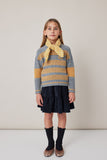 TOCOTO VINTAGE ROUND NECK STRIPED SWEATER