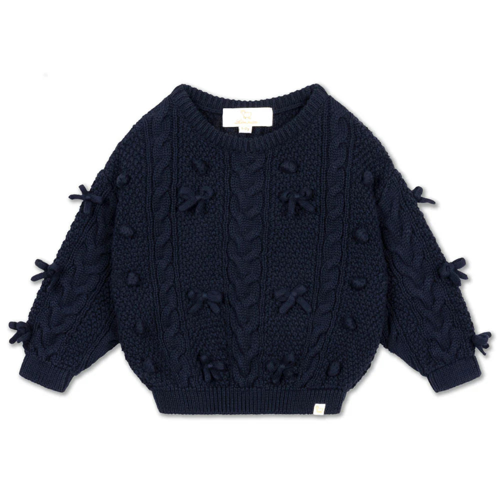 LRDM PETITS ELISE BOW SWEATER