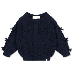 LRDM PETITS ELISE BOW SWEATER