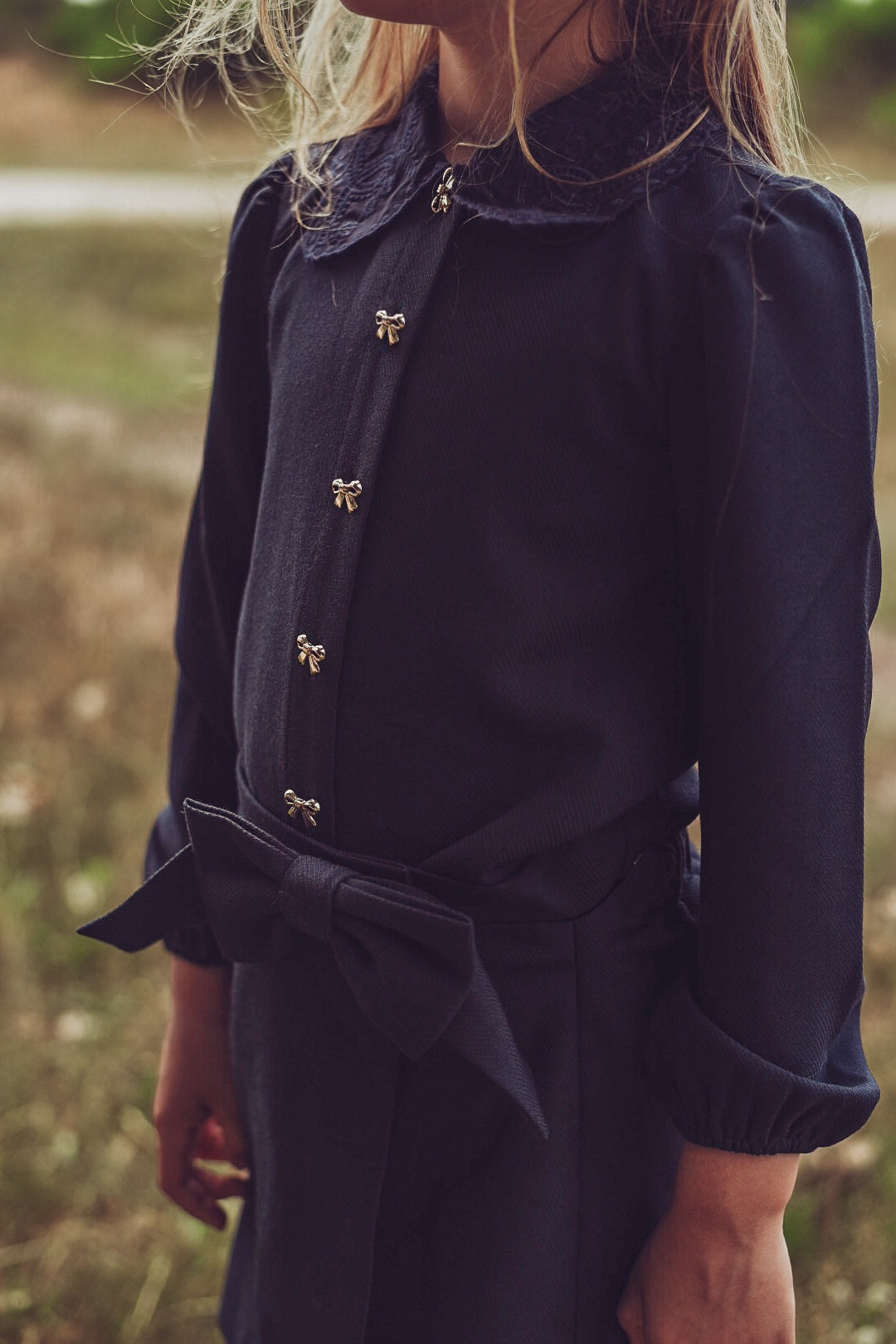 LRDM PETITS ELLE EMBROIDERED COLLAR BLOUSE