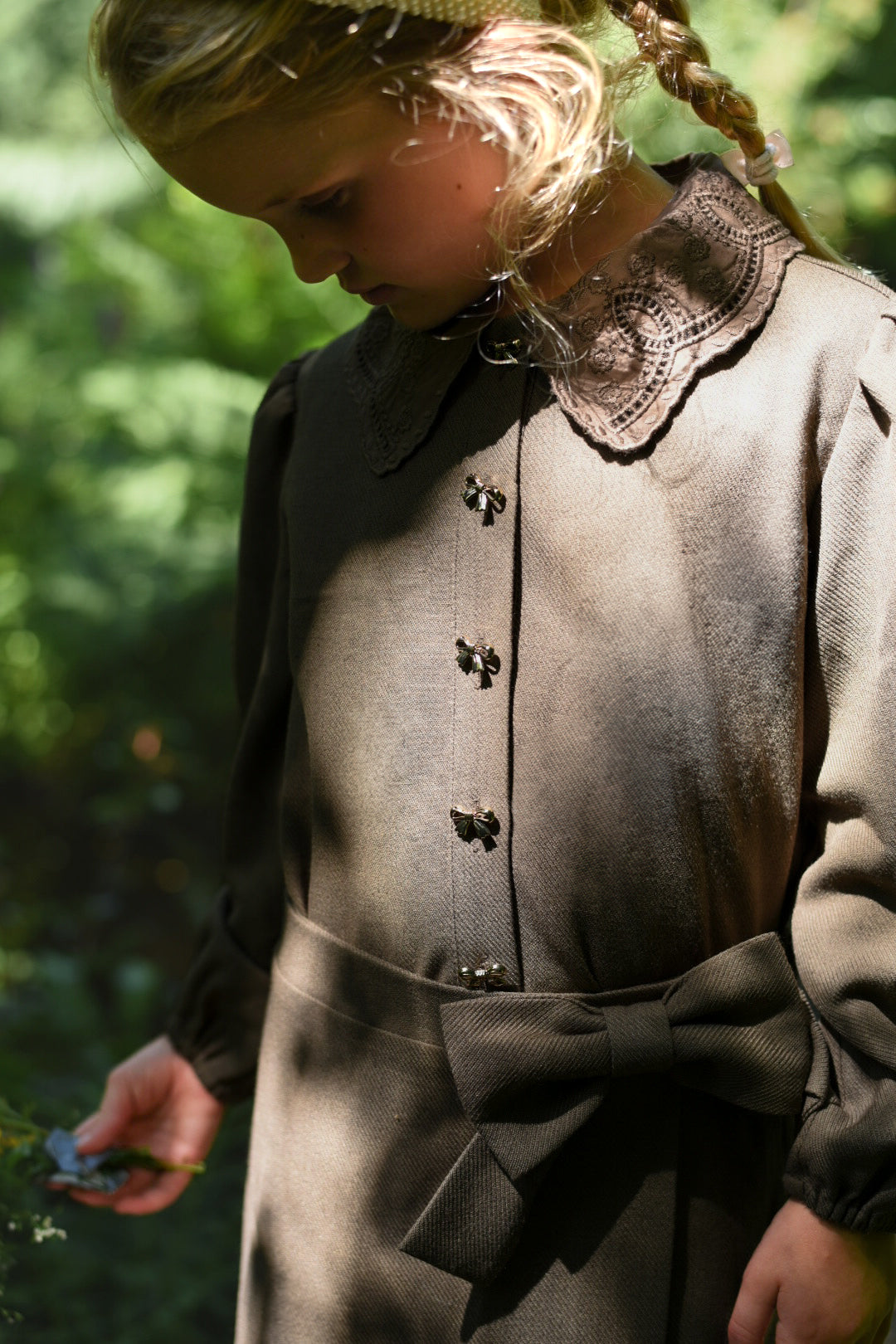 LRDM PETITS ELLE EMBROIDERED COLLAR BLOUSE
