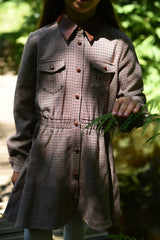 LRDM PETITS ISABELLA HOUNDSTOOTH DRESS