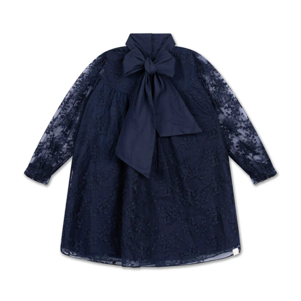 LRDM PETITS OLIVIA FRONT TIE LACE DRESS
