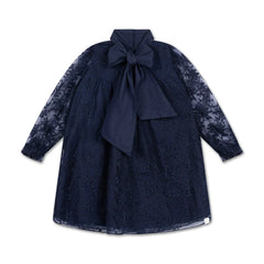 LRDM PETITS OLIVIA FRONT TIE LACE DRESS
