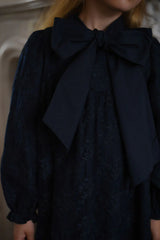 LRDM PETITS OLIVIA FRONT TIE LACE DRESS