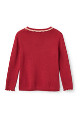 COPENHAGEN COLORS 2PC RUFFLE TRIM KNIT TOP WITH KNIT TENNIS SKIRT