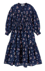PHILOSOPHY LONG SLEEVE FLORAL MIDI DRESS
