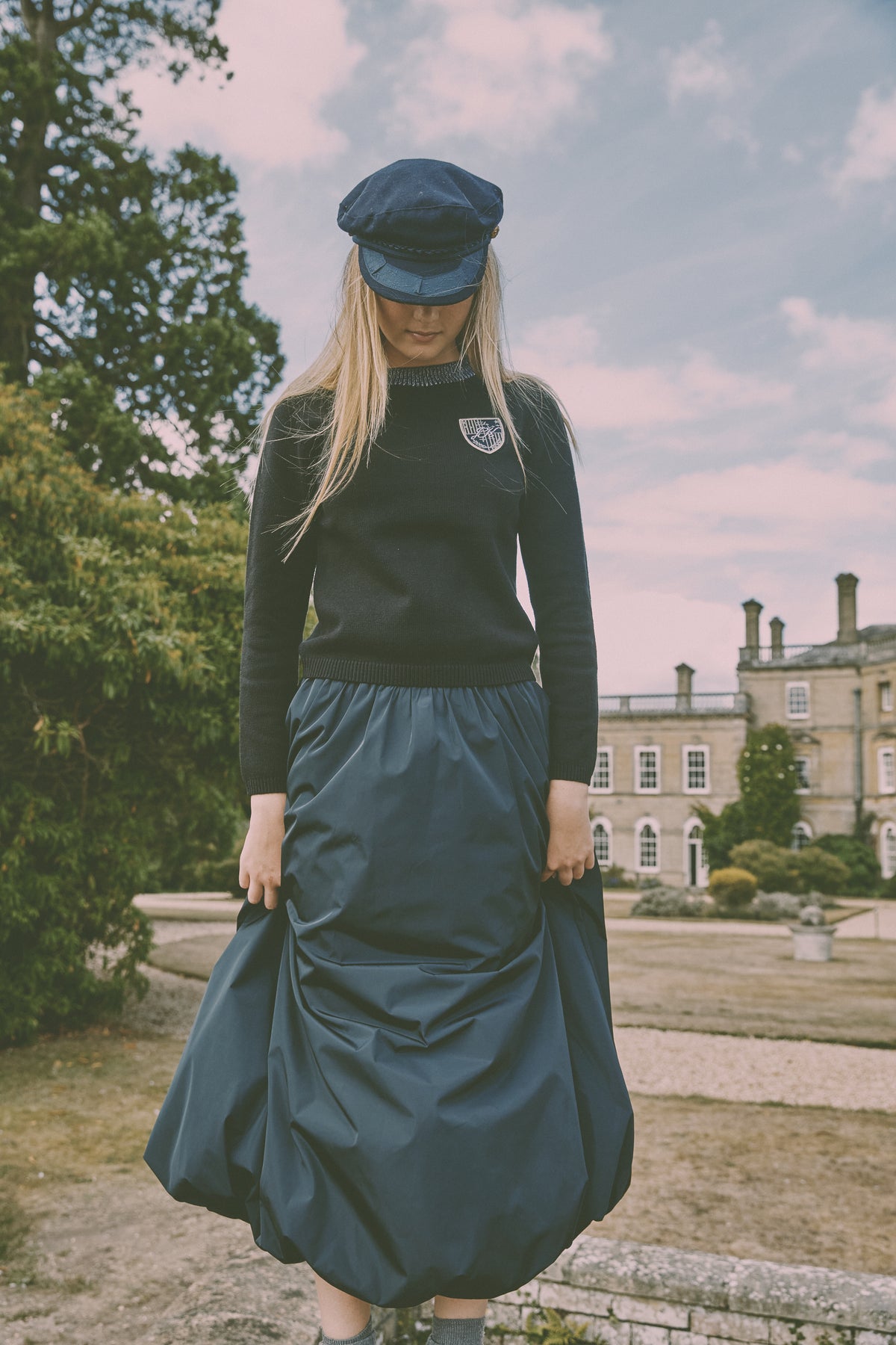 TEA TAFFETA BUBBLE SKIRT
