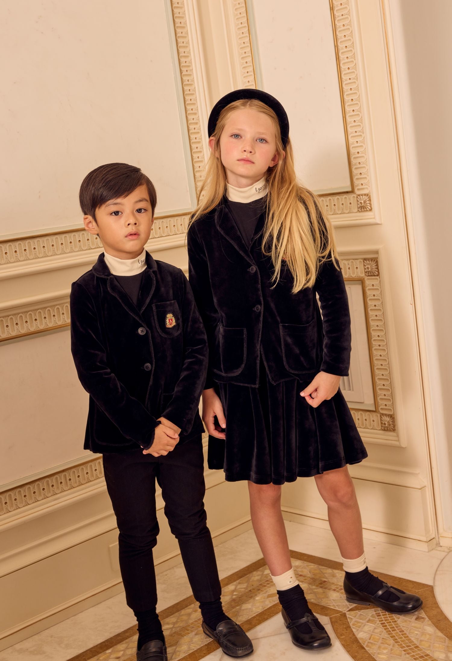 LITTLE PARNI VELOUR BLAZER